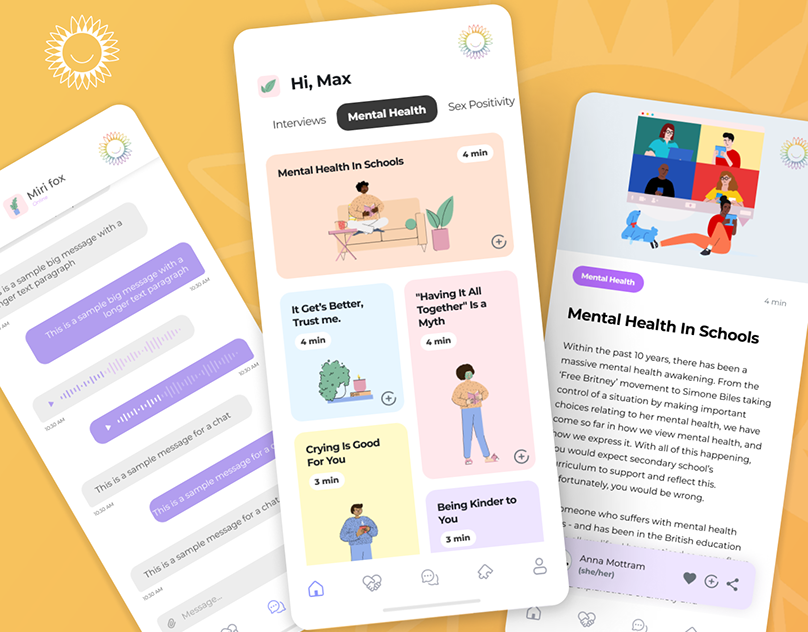 Happy-Smiley-Blog-Mobile-UI-Design